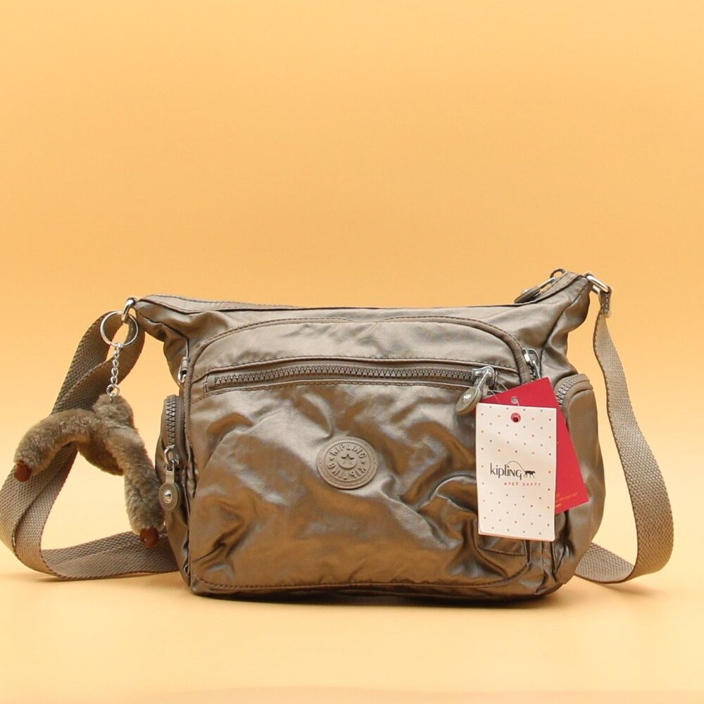 Kipling Women's Gabbie Small Metallic gl Crossbody Handbag with Adjustable Strap